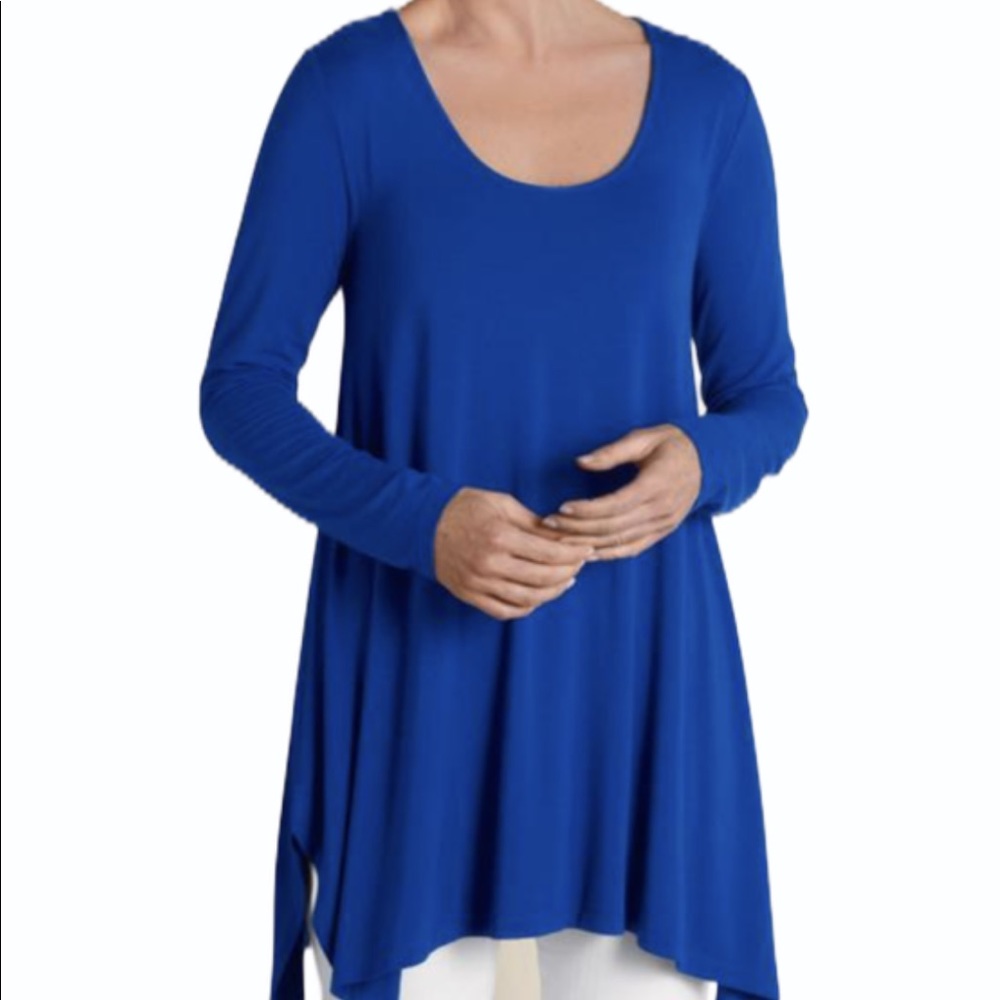 Soft Surroundings Blue Scoop Tunic Size 2XL